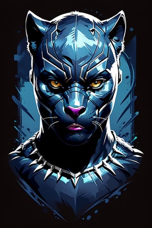 T-SHIRT DESIGN, black_panther,