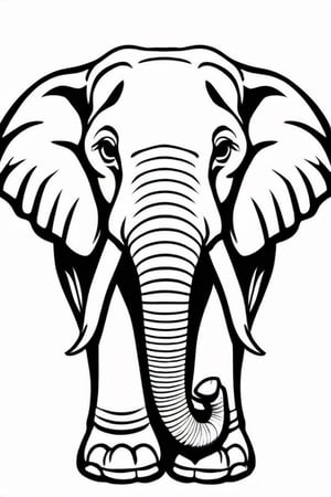 coloring page of a elephant,Coloring Book