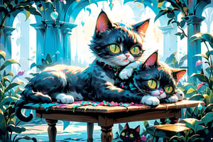 In the style of digital illustration, envision a cat man peacefully napping with his head resting on a table, inspired by the whimsical and surreal world of Salvador Dali, where reality intertwines with dreams, featuring vibrant colors and surreal elements to add a touch of magic to the scene.

300 DPI, HD, 8K, Best Perspective, Best Lighting, Best Composition, Good Posture, High Resolution, High Quality, 4K Render, Highly Denoised, Clear distinction between object and body parts, Masterpiece, Beautiful face, 
Beautiful body, smooth skin, glistening skin, highly detailed background, highly detailed clothes, 
highly detailed face, beautiful eyes, beautiful lips, cute, beautiful scenery, gorgeous, beautiful clothes, best lighting, cinematic , great colors, great lighting, masterpiece, Good body posture, proper posture, correct hands, 
correct fingers, right number of fingers, clear image, face expression should be good, clear face expression, correct face , correct face expression, better hand position, realistic hand position, realistic leg position, no leg deformed, 
perfect posture of legs, beautiful legs, perfectly shaped leg, leg position is perfect,
,2d game scene