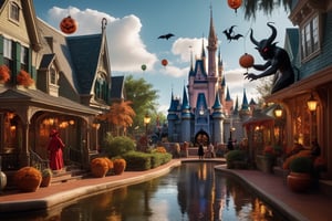 (((masterpiece))), (((Walt Disney World From HELL))), (((Wak Disney World with devils, demons, witches))), background:scene from a horror movie, ((a neighborhood in the style of nightmare on elmstreet)), ((a scary horror movie scene of Walk Disney World with demons, devils and witches walking around the theme park)), background:Walt Disney World with flying witches, demons, devils, complex 3d render, intricate reflections, ultra-detailed, HDR, Hyperrealism, sharp focus, Panasonic Lumix s pro 50mm, 8K, octane rendering, raytracing, (((professional photography))), high definition, photorealism, hyper-realistic, bokeh, depth of field, dynamically backlit, sharp edges, studio, vibrant details, ((professional Color grading)), photorealistic ,detailmaster2,photorealistic,mimico