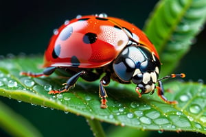 (((masterpiece))), (((ladybug,Miki Asai Macro photography, hyper detailed, trending on artstation, sharp focus, studio photo, intricate details, highly detailed,))), complex 3d render, intricate reflections, ultra-detailed, HDR, Hyperrealism, Panasonic Lumix s pro 50mm, 8K, octane rendering, raytracing, (((professional photography))), high definition, photorealism, hyper-realistic, bokeh, depth of field, dynamically backlit, studio, vibrant details, ((professional Color grading)), photorealistic ,aw0k euphoric style,more detail XL