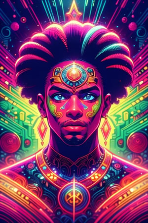 An african man, detailed and stylized portraits, close - up, dark cyan and light bronze, bryan hitch, afro - caribbean influence, black African king with long hair illustration, in the style of bold and colorful compositions, kind facial expression, symmetrical balance, highly detailed illustrations,blue eyes,ASU1,raidenshogundef,High detailed ,DonMN30nChr1stGh0sts