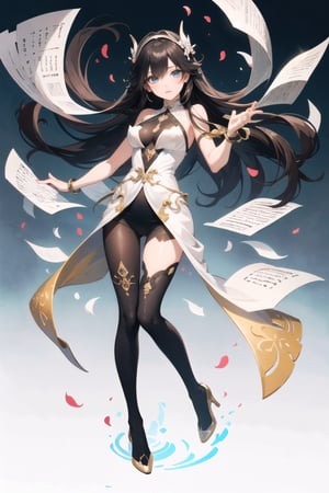 long hair, beautiful detailed eyes, beautiful detailed hair, petals,(((flowing))), (((((full body))))),1girl,((paper-cut)),red,(beautiful detailed eyes),floating_hai