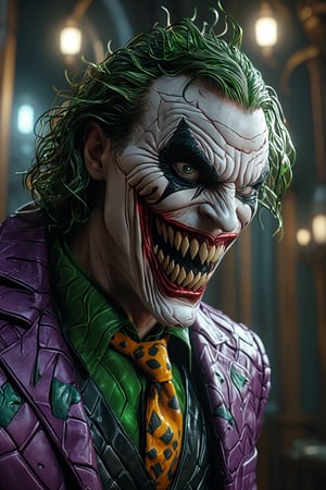 the fusion of venom and the joker. Full body,

(best quality, 4K, 8K, high-resolution, masterpiece), ultra-detailed, realistic, photorealistic, intricate design, vibrant colors, detailed facial expression, otherworldly appearance, glowing elements, complex patterns, high contrast, dynamic lighting, cinematic composition, high detail, high resolution.