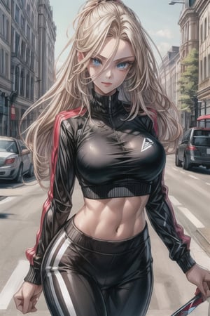 1girl,wearing crop top,regular fit pants,26 yrs old,athletic body,perfect busts,((shinny eyes)),big eyes,sexy face,3d,8k render,realistic,photorealistic,raw_photography,masterpiece,best quality,highly detailed,city streets,perfect girl,sexy,perfect shape,sharp focus