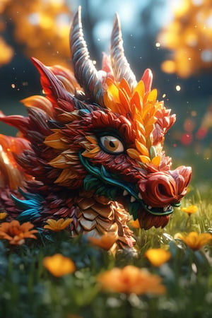 luminism, cinematic, 32k, photorealistic,  stars, sparks,   highly detailed  close up super cute spring  drawf fluffy  dragon creature  sitting on a grass,  WLOP, greg rutkowski  extremely big reflective  eyes, leaves, multicolored bright  yellow, orange , red,  flowers,  bright orange butterflies, forest, snow , sunlight, sunbeams, fantasy,  dynamic lighting, lights, digital painting, intricated pose, highly detailed , filigree, intricated, art, wlop, artgerm, realistic, vivid colors, highly detailed, 
UHD drawing, pen and ink, perfect composition, beautiful detailed intricate insanely detailed octane render trending on artstation, 8k artistic photography, photorealistic concept art, 
soft natural volumetric cinematic perfect light, ultra hd, 
realistic, vivid colors, highly detailed, UHD drawing, 
pen and ink, perfect composition, beautiful detailed intricate insanely detailed octane render trending on artstation, 
8k artistic photography, photorealistic concept art, 
soft natural volumetric cinematic perfect light, ultra hd, realistic, vivid colors, highly detailed, UHD drawing, pen and ink, perfect composition, beautiful detailed intricate insanely detailed octane render trending on artstation, 8k artistic photography, photorealistic concept art, soft natural volumetric cinematic perfect light,greg rutkowski
