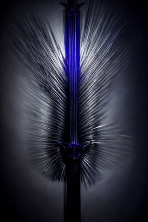 (masterpiece, best quality, high resolution),  lora:shodan-10:0.6, , dark purple theme, shadow theme, smoke theme, neon, neon colors, glowing sword, levetating upright sword, magnetic aura making sword float in the air, purple and black glowing colored aura around sword, small rocks levetating around sword, smoke around sword, swirls of energy throughout sword, crystal see through sword, chipped sword, cracks in sword, 12k, realistic, ultra realistic, detailed, ultra detailed, dark background, old decreptic cavern with overgrown vines and trees, small rays of light through ceiling, ,CGgame weaponicon esw,CGgameweaponicon gsw,phcrystal, handle at bottom center of photo, blade upward, full sword in photo, full frame, 