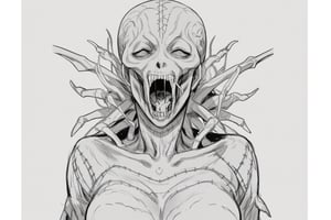 score_9, score_8_up, score_7_up, score_6_up, score_5_up, score_4_up, 2d, sketchy, manga,  fujichai, 
Monochrome,Manga panel,Sketch,Greyscale 
, badass character design, cool character design,




, Attractive mature female,


Sinister Stitcher: A macabre entity that sews together twisted flesh and bone to create grotesque abominations, each one a patchwork nightmare of mismatched parts.

Scavenger: A spectral being that scavenges the remains of the dead, piecing together a grotesque patchwork form from the souls of its victims

,((  blank background)),