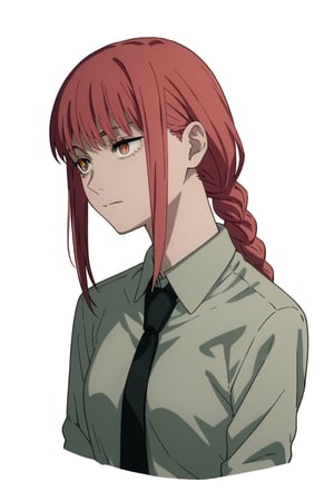 , score_9, score_8_up, score_7_up, score_6_up, score_5_up, score_4_up, source_anime, masterpiece , anime screencap, absurdres, 

, 


makima_v1, 1girl, red hair, ringed eyes, braided ponytail, solo, black necktie, shirt, collared shirt, black_pants


, naked, nude, 

,(( white background, blank background,)),
,