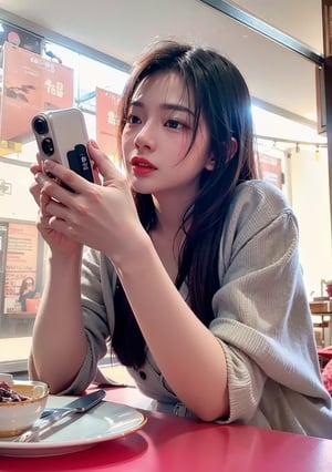 21 years old woman, (photorealistic:1.4, realistic), highly detailed CG unified 8K wallpapers, 1girl, (slender body:0.8), (small breasts:0.7), looking at viewer, (HQ skin:1.4), 8k uhd, dslr, soft lighting, high quality, film grain, Fujifilm XT3, (simple background, black background), realhands, (perfect finger), (perfect hand), (detail face), mouth_closed, naughty_face, Detailed face, perfect eyes,b3rli
