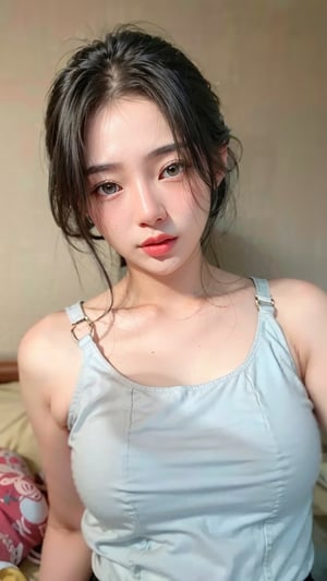 20 years old woman, (photorealistic:1.4, realistic), highly detailed CG unified 8K wallpapers, 1girl, (slender body:0.8), (small breasts:0.7), looking at viewer, (HQ skin:1.4), 8k uhd, dslr, soft lighting, high quality, film grain, Fujifilm XT3, (close up shot:1.2), (black dress, black mini skirt), (simple background, black background), realhands, (perfect finger), (perfect hand), (detail face), mouth_closed, naughty_face, Detailed face, perfect eyes,b3rli,1 girl,Detailedface