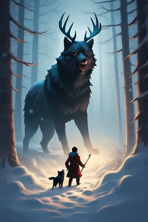AI Art Prompt: The Howl of the Wendigo Book Cover

Create a captivating and whimsical book cover for the juvenile horror/humor novel titled "The Howl of the Wendigo," part of the series "The Wolves of Blood Creek" by J.R. Ghostwood.

Key Elements to Include:

Mysterious Landscape: Set the scene in the eerie, snow-covered landscape of Blood Creek, blending horror and humor elements.

Pack Characters: Feature the main characters, Sagie and Lavie, standing at the forefront, expressing a mix of fear and determination. Sagie, the runt, should be visually distinct.

Wendigo Presence: Incorporate subtle visual hints of the Wendigo—a ghostly silhouette, glowing eyes, or an elusive figure in the background, conveying the looming threat.

The Great Bear: Highlight the Great Bear, the avatar of spring, as a mystical figure observing the unfolding events. It can be in the form of a spirit or a guardian presence.

Spirit Trees: Integrate the four spirit trees (Cherry, Oak, Dogwood, Silver Birch) into the composition, each representing a season, subtly affected by the Wendigo's corruption.

Stormy Atmosphere: Convey the storm mentioned in the story—dark clouds, swirling snow, and ominous shadows—adding an element of horror to the scene.

Dust of Protection: Depict the protective dust bestowed by the Great Bear in a visually striking way, perhaps as shimmering particles warding off spirits.

Humorous Touch: Infuse a touch of humor into the cover—quirky expressions on the characters' faces, a humorous interaction, or a visual gag that complements the underlying horror theme.

Series Branding: Ensure prominent display of the series title "The Wolves of Blood Creek" and the author's name "J.R. Ghostwood" in a font and style that complements the overall aesthetic.

Color Palette:
Employ a contrasting color palette that captures both the chilling horror atmosphere and the playful humor of the juvenile genre. Predominant use of cool tones with subtle pops of warm colors can enhance the overall visual impact.

Mood and Tone:
Strike a balance between the eerie and humorous aspects of the narrative. Create a cover that intrigues potential readers with its mysterious and inviting composition.

Note to the Artist:
Feel free to explore creative interpretations and unique stylistic choices that bring the narrative to life. Balancing horror and humor, the cover should entice readers, setting the tone for the thrilling adventure within the pages of "The Howl of the Wendigo."