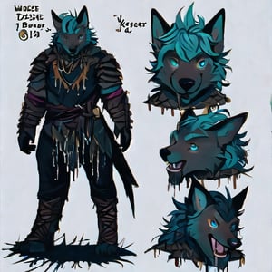 (CharacterSheet:1t),pirate, 1male, Roman_armor, black_fox, ancient_roman, aqua_hair, blue_eyes, anthromorph, high_resolution, digital_art, cute_fang, golden_jewelry, animal_tail,messy_hair, fancy, hunter, (multiple views, full body, upper body, reference sheet:1), back view, front view,(white background, simple background:1.2),(dynamic_pose:1.2),(masterpiece:1.2), (best quality, highest quality), (ultra detailed), (8k, 4k, intricate), (50mm), (highly detailed:1.2),(detailed face:1.2), detailed_eyes,(gradients),(ambient light:1.3),(cinematic composition:1.3),(HDR:1),Accent Lighting,extremely detailed,original, highres,(perfect_anatomy:1.2),SZ_4po enviroment,vane /(granblue fantasy/),nargacuga armor,lord of the rings (but careful with the word "lord")