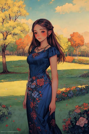 an illustration portraying a beautiful woman standing in front of a cake shop, wearing a confused expression but still exuding elegance with her long hair, amidst a flower bed, trees, and a serene sky.
Artist Inspiration: Norman Rockwell
Description: Drawing from Rockwell's style, the illustration captures the woman's inner conflict. Flower beds and trees create a tranquil atmosphere. Her expression reflects a mixture of hesitation and beauty. The serene sky contrasts with her playful uncertainty. The scene is a blend of charm and the relatable moment of choosing amidst delightful options. --v 5 --stylize 1000, 300 DPI, HD, 8K, Best Perspective, Best Lighting, Best Composition, Good Posture, High Resolution, High Quality, 4K Render, Highly Denoised, Clear distinction between object and body parts, Masterpiece, Beautiful face, 
Beautiful body, smooth skin, glistening skin, highly detailed background, highly detailed clothes, 
highly detailed face, beautiful eyes, beautiful lips, cute, beautiful scenery, gorgeous, beautiful clothes, ,princess zelda