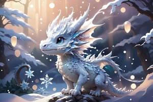 Crafted as a digital illustration with a style reminiscent of Studio Ghibli, a dragon glides elegantly through a snowstorm. The scene, inspired by Hayao Miyazaki's enchanting worlds, portrays the dragon surrounded by swirling snowflakes. Soft pastel colors dominate, creating a dreamlike ambiance. The dragon's expression is one of serene determination, capturing the essence of a mythical journey. The lighting is soft yet dynamic, casting a magical glow on the dragon's scales. 

300 DPI, HD, 8K, Best Perspective, Best Lighting, Best Composition, Good Posture, High Resolution, High Quality, 4K Render, Highly Denoised, Clear distinction between object and body parts, Masterpiece, Beautiful face, 
Beautiful body, smooth skin, glistening skin, highly detailed background, highly detailed clothes, 
highly detailed face, beautiful eyes, beautiful lips, cute, beautiful scenery, gorgeous, beautiful clothes, best lighting, cinematic , great colors, great lighting, masterpiece, Good body posture, proper posture, correct hands, 
correct fingers, right number of fingers, clear image, face expression should be good, clear face expression, correct face , correct face expression, better hand position, realistic hand position, realistic leg position, no leg deformed, 
perfect posture of legs, beautiful legs, perfectly shaped leg, leg position is perfect,Fantasy ,dragonbaby,dragon,white dragon,nodf_lora,Disney pixar style,2d game scene