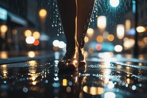 A cinematic shot of a streetlight at night, rain droplets falling gently, the light from the streetlight illuminating the rain, making each droplet look like a shining jewel, close-up view, dramatic shadows, deep contrast. Wet pavement reflecting light, misty atmosphere, soft golden glow, bokeh effect in the background. Created Using: anamorphic lens, low light photography, film noir inspiration, dynamic range, sharp focus on droplets, blurred background, high contrast, cinematic lighting.



HD, 8K, Best Perspective, Best Lighting, Best Composition, Good Posture, High Resolution, High Quality, 4K Render, Highly Denoised, Clear distinction between object and body parts, Masterpiece, Beautiful face, 
Beautiful body, smooth skin, glistening skin, highly detailed background, highly detailed clothes, 
highly detailed face, beautiful eyes, beautiful lips, cute, beautiful scenery, gorgeous, beautiful clothes, best lighting, cinematic , great colors, great lighting, masterpiece, Good body posture, proper posture, correct hands, 
correct fingers, right number of fingers, clear image, face expression should be good, clear face expression, correct face , correct face expression, better hand position, realistic hand position, realistic leg position, no leg deformed, 
perfect posture of legs, beautiful legs, perfectly shaped leg, leg position is perfect, proper hand posture, no hand deformation, no weird palm angle, no unnatural palm posture, no fingers sticking to each other, clear different between fingers of the hand,
no deformed arm, better posture for arms, perfect arms, realistic arms, correct length of fingers, perfect length fingers, stunning look, use of fibonacci in the art, no unrealistic fingers, ankle of arms should be correct, 
ankle of hand shoud be correct, hand ankle should not be unrealistic, perfect hand ankle, good posture for hand ankle, smooth posture for hand ankle, size composition should be correct, size comparison between object and human should match real life,
perfect size composition, no watermarks, no artist name, no any stamp,

