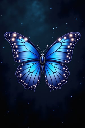 magic butterfly on a dark background