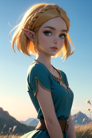 High Definition, 300 Dpi, 4k, beautiful, attractive, best quality, MASTERPIECE,1girl,princess zelda,ZeldaTOTK,short hair