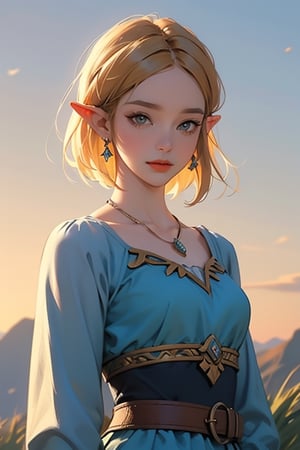 High Definition, 300 Dpi, 4k, beautiful, attractive, best quality, MASTERPIECE,1girl,princess zelda,ZeldaTOTK,short hair