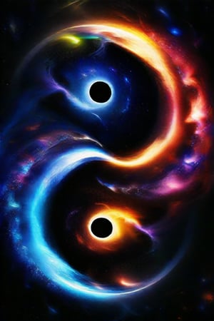 masterpiece, best quality, FuturEvoLabTaichi, yin yang, taichi, 
A cosmic yin and yang formed by the Milky Way, its swirling arms symbolizing balance and harmony in the vastness of space. Within this celestial dance, countless stars twinkle like diamonds against the dark canvas of the universe. This awe-inspiring image, resembling a beautifully intricate painting, captures the essence of cosmic beauty and cosmic balance in a mesmerizing way. The colors are vivid and vibrant, creating a stunning visual feast for the eyes. Each detail is meticulously depicted, showcasing the intricate complexities of the Milky Way in all its splendor. It is a breathtaking portrayal that will leave viewers in awe of the wonders of the universe.,
Cyberpunk FuturEvoLabCity, FuturEvoLabAnime