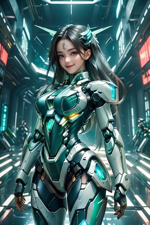 Masterpiece, High quality, 64K, Unity 64K Wallpaper, HDR, Best Quality, RAW, Super Fine Photography, Super High Resolution, Super Detailed, 
Beautiful and Aesthetic, Stunningly beautiful, Perfect proportions, 
1girl, Solo, White skin, Detailed skin, Realistic skin details, (Mecha:1.5)
Futuristic Mecha, Arms Mecha, Dynamic pose, Battle stance, Swaying hair, by FuturEvoLab, 
Dark City Night, Cyberpunk City, Cyberpunk architecture, Future architecture, Fine architecture, Accurate architectural structure, Detailed complex busy background, Gorgeous, Cherry blossoms,
Sharp focus, Perfect facial features, Pure and pretty, Perfect eyes, Lively eyes, Elegant face, Delicate face, Exquisite face, Green Crystal Mecha, 