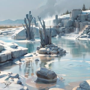 Natural hot springs