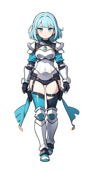centered, full body, | aqua hair color, light blue eyes, | girl in full body platinum armor, armored thighs, pauldrons, |