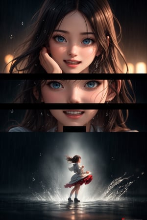 Take a deep breath and let's work on this problem step by step. expert sequence, dynamic action pose, INVISIBLE FIBONACCI WATERMARK - imagine an Unreal Engine 5 diorama that conveys the magic and charm of "dancing in the rain". The main character, a girl screaming, is depicted in elegant and detailed poses, all wet, raindrops flowing down her face, with charming details in facial expressions and gestures.there is a Hollywood street in the rain in the background, decorated with colorful roses that give the scene a touch of romance and freshness. Mesmerizing lighting emphasizes the joy and optimism of the film.., High resolution, impeccable composition, realistic details, perfect proportions, stunning colors, mesmerizing lighting, interesting plots, creative angle, attractive background, good timing, thoughtful focus, balanced editing, harmonious colors, modern aesthetics, handmade with precision, vivid emotions, joyful impact, exceptional quality, powerful message, Raphael style, unreal engine 5, octane rendering, isometric, beautiful detailed eyes, super detailed face, eyes and clothes, More details, Blush,masterpiece,better quality, high resolution, more details XL,AIDA_LoRA_valenss