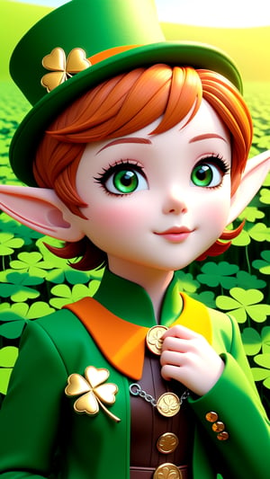3d, extremely details, extremely intrincate,(male_old:1.9), solo, (((1male_Leprechaun_elf_old_chibi_small_dwarf:1.9))), (red hair), (red eyebrows, beard and sideburns), fantasy, (St. Patrick's Day Deluxe Costume Set: Bright green jacket, silver buttons, green leggings, large brown shoes with chunky silver buckles, and high-crowned green tricorn hat:1.9), (clay pot full of gold coins, golden horseshoe:1.9), (in his right hand holding a four-leaf clover:1.9), perfect face, perfect eyes, perfect_arms, perfect hands, perfect legs, wearing an intricate details, (fields_ireland_rainbow_background:1.9), (((full_body:1.9))), (((standing))).

Perfect Anatomy, Perfect proportions, Perfect face, Strong brightness on the face, Facial details, intricate details, vibrant colors, perfect feet, perfect legs, perfect hands, perfect arms, perfect fingers, highly detailed skin, textured skin, defined body features, detailed shadows, narrow waist, aesthetic,




PNG image format, sharp lines and borders, solid blocks of colors, over 300ppp dots per inch, 32k ultra high definition, 530MP, Fujifilm XT3, cinematographic,  extremely details, extremely intricate, (cartoon:1.6), High definition RAW color professional photos, photo, masterpiece, realistic, ProRAW, realism, photorealism, high contrast, digital art trending on Artstation ultra high definition detailed realistic, detailed, skin texture, hyper detailed, realistic skin texture, facial features, armature, best quality, ultra high res, high resolution, detailed, raw photo, sharp re, lens rich colors hyper realistic lifelike texture dramatic lighting unrealengine trending, ultra sharp, pictorial technique, (sharpness, definition and photographic precision), (contrast, depth and harmonious light details), (features, proportions, colors and textures at their highest degree of realism), (blur background, clean and uncluttered visual aesthetics, sense of depth and dimension, professional and polished look of the image), work of beauty and complexity. perfectly symmetrical body.

(aesthetic + beautiful + harmonic:1.5), (ultra detailed face, ultra detailed eyes, ultra detailed mouth, ultra detailed body, ultra detailed hands, ultra detailed clothes, ultra detailed background, ultra detailed scenery:1.5),


,CELTS