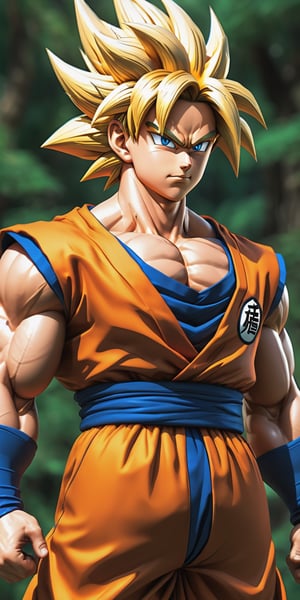 the adult son goku ssj3 full power figure, with his iconic orange Keiko Gi suit, full body, blonde_very_long_hair, blue_perfect_eyes, increase your Chi with all your strength
, (forest background:1.9).




by Greg Rutkowski, artgerm, Greg Hildebrandt, and Mark Brooks, full body, Full length view, PNG image format, sharp lines and borders, solid blocks of colors, over 300ppp dots per inch, 32k ultra high definition, 530MP, Fujifilm XT3, cinematographic, (photorealistic:1.6), 4D, High definition RAW color professional photos, photo, masterpiece, realistic, ProRAW, realism, photorealism, high contrast, digital art trending on Artstation ultra high definition detailed realistic, detailed, skin texture, hyper detailed, realistic skin texture, facial features, armature, best quality, ultra high res, high resolution, detailed, raw photo, sharp re, lens rich colors hyper realistic lifelike texture dramatic lighting unrealengine trending, ultra sharp, pictorial technique, (sharpness, definition and photographic precision), (contrast, depth and harmonious light details), (features, proportions, colors and textures at their highest degree of realism), (blur background, clean and uncluttered visual aesthetics, sense of depth and dimension, professional and polished look of the image), work of beauty and complexity. perfectly complete symmetrical body.
(aesthetic + beautiful + harmonic:1.5), (ultra detailed face, ultra detailed eyes, ultra detailed mouth, ultra detailed body, ultra detailed hands, ultra detailed clothes, ultra detailed background, ultra detailed scenery:1.5),

3d_toon_xl:0.8, JuggerCineXL2:0.9, detail_master_XL:0.9, detailmaster2.0:0.9, perfecteyes-000007:1.3,more detail XL,SDXLanime:0.8, LineAniRedmondV2-Lineart-LineAniAF:0.8, EpicAnimeDreamscapeXL:0.8, ManimeSDXL:0.8, Midjourney_Style_Special_Edition_0001:0.8, animeoutlineV4_16:0.8, perfect_light_colors:0.8, CuteCartoonAF, Color, multicolor,dragon ball,detailed_anime_style_SDXL_V01:1.0,sdxl_lora_DragonBall:0.8,HYPERREAL,niji5,3d toon style