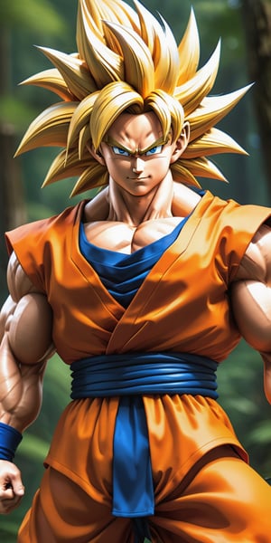 the adult son goku ssj3 full power figure, with his iconic orange Keiko Gi suit, full body, blonde_very_long_hair, blue_perfect_eyes, increase your Chi with all your strength
, (forest background:1.9).




by Greg Rutkowski, artgerm, Greg Hildebrandt, and Mark Brooks, full body, Full length view, PNG image format, sharp lines and borders, solid blocks of colors, over 300ppp dots per inch, 32k ultra high definition, 530MP, Fujifilm XT3, cinematographic, (photorealistic:1.6), 4D, High definition RAW color professional photos, photo, masterpiece, realistic, ProRAW, realism, photorealism, high contrast, digital art trending on Artstation ultra high definition detailed realistic, detailed, skin texture, hyper detailed, realistic skin texture, facial features, armature, best quality, ultra high res, high resolution, detailed, raw photo, sharp re, lens rich colors hyper realistic lifelike texture dramatic lighting unrealengine trending, ultra sharp, pictorial technique, (sharpness, definition and photographic precision), (contrast, depth and harmonious light details), (features, proportions, colors and textures at their highest degree of realism), (blur background, clean and uncluttered visual aesthetics, sense of depth and dimension, professional and polished look of the image), work of beauty and complexity. perfectly complete symmetrical body.
(aesthetic + beautiful + harmonic:1.5), (ultra detailed face, ultra detailed eyes, ultra detailed mouth, ultra detailed body, ultra detailed hands, ultra detailed clothes, ultra detailed background, ultra detailed scenery:1.5),

3d_toon_xl:0.8, JuggerCineXL2:0.9, detail_master_XL:0.9, detailmaster2.0:0.9, perfecteyes-000007:1.3,more detail XL,SDXLanime:0.8, LineAniRedmondV2-Lineart-LineAniAF:0.8, EpicAnimeDreamscapeXL:0.8, ManimeSDXL:0.8, Midjourney_Style_Special_Edition_0001:0.8, animeoutlineV4_16:0.8, perfect_light_colors:0.8, CuteCartoonAF, Color, multicolor,dragon ball,detailed_anime_style_SDXL_V01:1.0,sdxl_lora_DragonBall:0.8,HYPERREAL,niji5,3d toon style,mecha