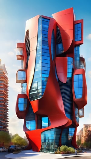 geometric house, skystraper, sipral tower, house, red_concept_color, building, outdoors, no humans, day, sky, epic, futuristic, fantastic, future, fantasy, perfect, hyper detailed, realistic design, real details, reality, Perfect proportions, Strong brightness, intricate details, vibrant colors, detailed shadows, 


PNG image format, sharp lines and borders, solid blocks of colors, over 300ppp dots per inch, cinematographic, (photorealistic:1.9), High definition RAW color professional photos, photo, masterpiece, realistic, ProRAW, realism, photorealism, high contrast, digital, detailed, realistic texture, best quality, detailed, raw photo, ultra sharp, (sharpness, definition and photographic precision), (contrast, depth and harmonious light details), (textures at their highest degree of realism), (colors at their highest degree of realism), (proportions at their maximum degree of realism), (features at their highest degree of realism), (blur background, clean and uncluttered visual aesthetics, sense of depth and dimension, professional and polished look of the image), work of beauty and complexity. (aesthetic + beautiful + harmonic:1.5), (ultra detailed background, ultra detailed scenery, ultra detailed landscape:1.5), photographic fidelity and precision, reality, minute detail, clean image, exact image, polychromatic tonal scale, wide tonal scale,Building