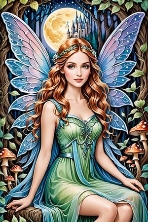 Immerse yourself in the ethereal world of the fairy with this enchanting coloring page prompt. Your task is to create a mesmerizing illustration that captures the otherworldly beauty and grace of a fairy. Emphasize delicate features such as intricate facial details and flowing, ethereal attire. Don't forget to highlight the translucent wings, allowing for intricate patterns and delicate shading.

Play with lighting techniques to evoke a magical ambiance—consider a soft, moonlit glow that enhances the fairy's presence. The background is crucial; transport the viewer to a mystical setting, whether it be a moonlit glade, a blooming garden, or a hidden forest nook. Incorporate natural elements like flowers, mushrooms, or ancient trees to enhance the fairy's environment.

Optimize the aspect ratio for visual impact, ensuring that the composition enhances the whimsical nature of the scene. This will allow individuals coloring the page to fully immerse themselves in the magical world you've crafted. The goal is to create a coloring page that not only entertains but also invites the viewer to believe in the enchantment that exists in the unseen corners of the world. Happy coloring!,COLR_001