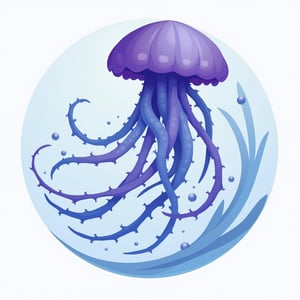 The logo could depict an elegant jellyfish intertwined with a wave in motion. The jellyfish, symbolizing resilience and protection, would have its tentacles merging into the flowing curves of a stylized wave, representing both the power of nature and renewal. The color palette could feature a blend of deep blue for the ocean and purple to signify the fight against sexual violence. This design would evoke fluidity, healing, and the gentle yet unstoppable strength of natural elements.