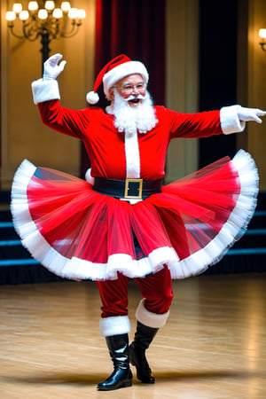 Santa's secret is that he likes to dance in tutus at the opera