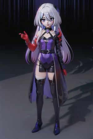 (masterpiece), best quality, expressive eyes, perfect face, (small brests), white hair, ((((blue and red eye)))), ((full body)), black and blue Dragon horns, (((((shadow outfit))))), (((shadow outfit))), small body, long hair, ((kid body)), (1 girl), (((futuristic city background))), (sexual pose), ((((rainbow lights details on the outfit)))), ((green details)), ((yellow details)), shadow, black silhouette, shadow of,aura of shadows, ((Blue details)), ((red details)), ((black armored shadow outfit))