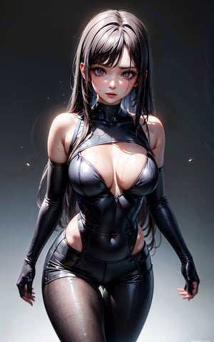 A Ultra realistic, a stunningly ultra highly detailed girl in the rain, cloudy, young, beautiful face, detailed face, white skin, cropped top, tight leggings, wet clothes, legs, beautiful hair, absolutely long straight hair, detailed hairstyle, kind face, looks at the viewer, (masterpiece), (best quality), (ultra-high quality), (8k resolution), (over-detailed), (ray tracing), erte 12k, high definition, cinematic, neoprene, behance contest winner, portrait featured on unsplash, stylized digital art, smooth, ultra high definition, 8k, unreal engine 5, ultra sharp focus, intricate artwork masterpiece, ominous, epic, TanvirTamim, trending on artstation, by artgerm, h. r. giger and beksinski, highly detailed, vibrant, best quality, perfect detailed, ultra sharp focus,zbxr
