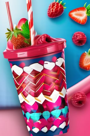 3d Inflated berry Tumbler Wrap, 