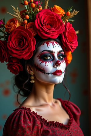 Hallowwen Makeup,
La Bruha tradition of Mexico