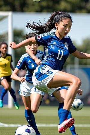 A Soccer Woman player