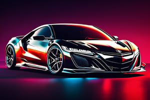 (((A photo realistic image of a 2023 Acura NSX Type S))), ((wide shot)) , sharp, detailed car body , detailed tires, (masterpiece, best quality, ultra-detailed, 8K), race car, street racing-inspired, Drifting inspired, LED, ((Twin headlights)), (((Bright neon color racing stripes))), (Black racing wheels), Wheel spin showing motion, Show car in motion, Burnout,  wide body kit, modified car,  racing livery, masterpiece, best quality, realistic, ultra high res, (((depth of field))), (full dual color neon lights:1.2), (hard dual color lighting:1.4), (detailed background), (masterpiece:1.2), (ultra detailed), (best quality), intricate, comprehensive cinematic, magical photography, (gradients), glossy, Fast action style, Sideways drifting in to a turns, ,c_car,fire element