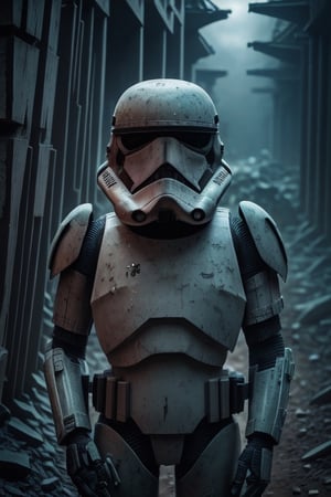 Starwars,  Stormtrooper, full body shot, 3boys, multiple boys,Sky, dust, no humans,  holding assault rifle, glowing,full body robot, mecha,  robot,  science fiction,  starwars ships,  fog,,,photorealistic,,<lora:659111690174031528:1.0>