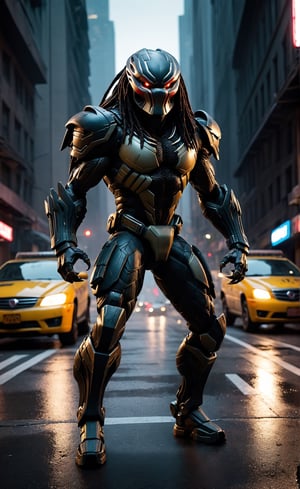 As night falls and the city streets empty of all but the most daring souls, the predator emerges from the shadows, ready to unleash its deadly arsenal upon any who dare to cross its path. With unmatched speed and precision, it stalks its prey through the concrete jungle, a silent and relentless force of nature amidst the chaos of the city.