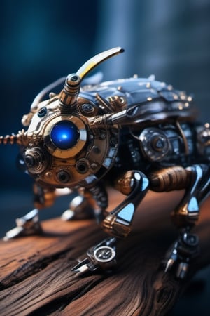 multiple mechanical bugs, cyber punk, silver screws, chrome facette eyes, delicate transparent wings, metal proboscis, gold specks, sitting on burned wood in a postapocalyptic world, detailed background, single fires, dark blue night sky, (masterpiece, best quality:1.4), (extremely detailed, 8k, uhd), cinematic shot, natural lighting, ultra highres, vibrant rich colors, (beautiful, aesthetic, perfect, delicate, complex:1.2), flowing petals, intricate details, infinite focus, award winning photography, detailed background, photorealism, hyper-detailed
