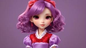 beauty woman, black background, light_purple_eyes, wich red dress, chibi,chibi, realistic, sinematic, photo studio, like a casual photo, ultra detailed porcelain doll, magic aura, magic style,3d style,anime, red dres, sadistic personality, cani, jakuza, tatto, panoramic, zoom out important background, realistic face, anime face, 