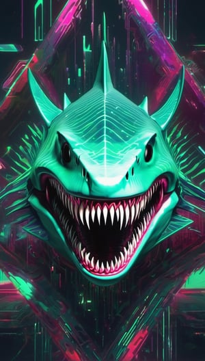 shark on the forest, urban painting, graffiti, glitch style, monster anatomy, open mouth, animal aura, danger aura, wisdom aura, zoom out, informatic error, visual error, 3D error, danger signal
,monster,DonMCyb3rSp4c3XL