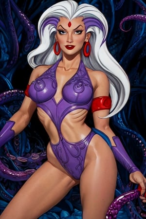 1girls barretxiii big_breasts evil-lyn female female_focus female_only female_villain he-man_and_the_masters_of_the_universe_(2021) highres long_hair masters_of_the_universe nipples nude purple_eyes pussy solo solo_female solo_focus tentacle tentacle_rape tentacles vaginal_penetration villain white_hair