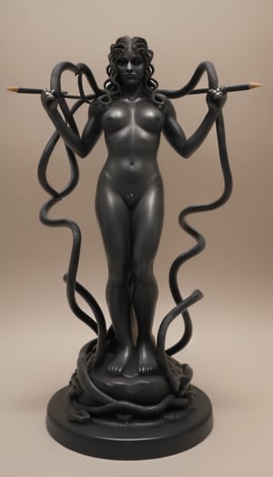 medusa animated with spear black fres