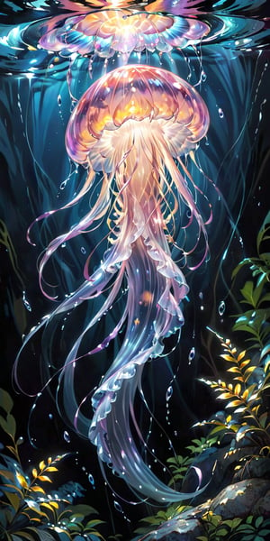 A creature that resembles a gigantic, translucent jellyfish floating through the air. It has tendrils that trail behind it, each one ending in a stinger filled with a paralyzing venom.
