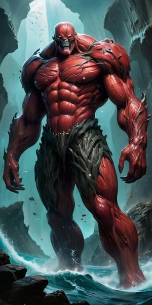 The Abyssal Titan Awoken from the depths of a dark ocean planet, a colossal titan emerges. Its body is a patchwork of grotesque features—eyes of different shapes and sizes, mouths that gnash with jagged teeth, and limbs ending in razor-sharp appendages. It moves with a slow, purposeful gait, leaving destruction in its wake.
